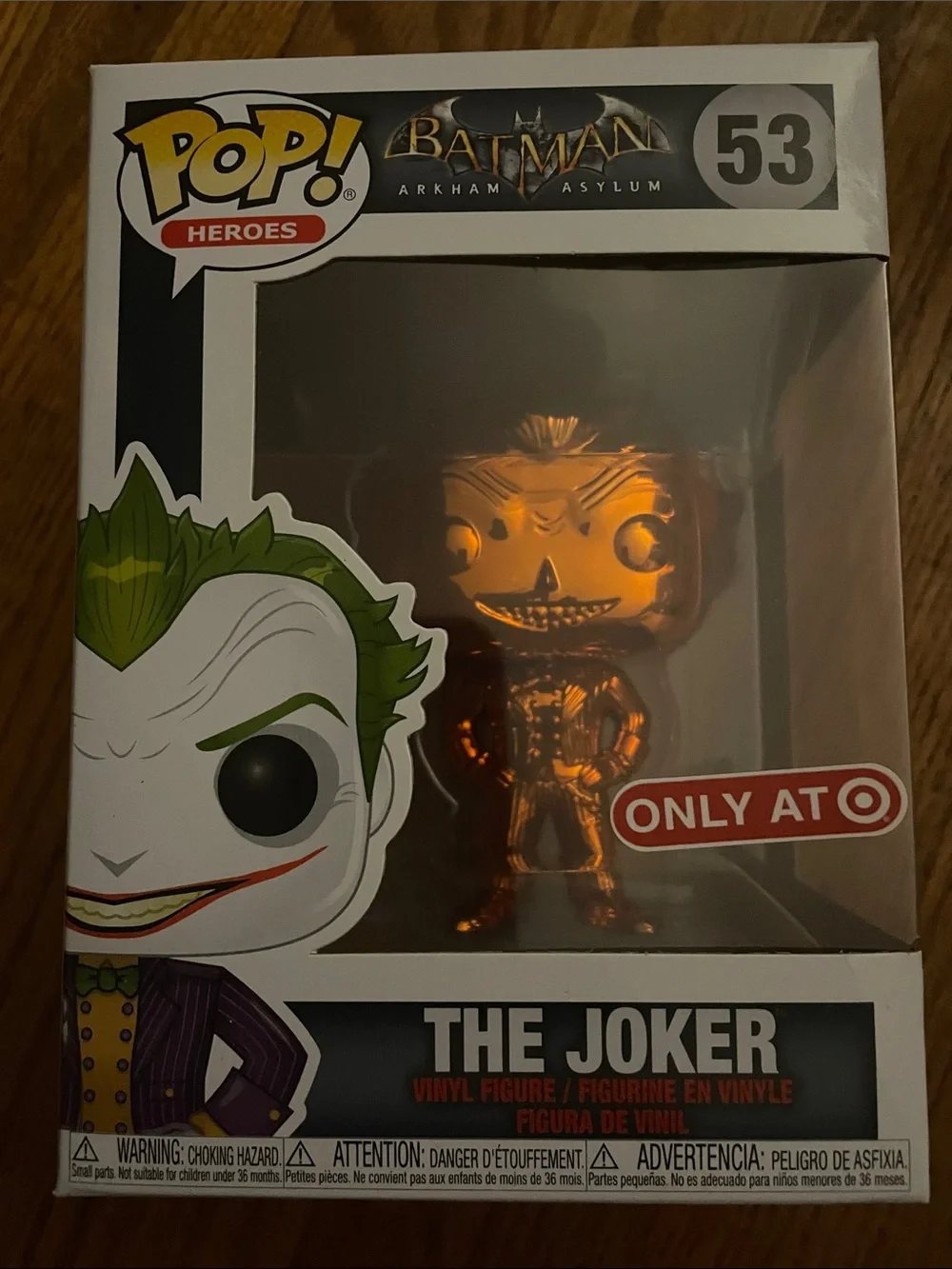 Funko Pop! The Joker Orange Chrome Vinyl Figure (Target Exclusive)